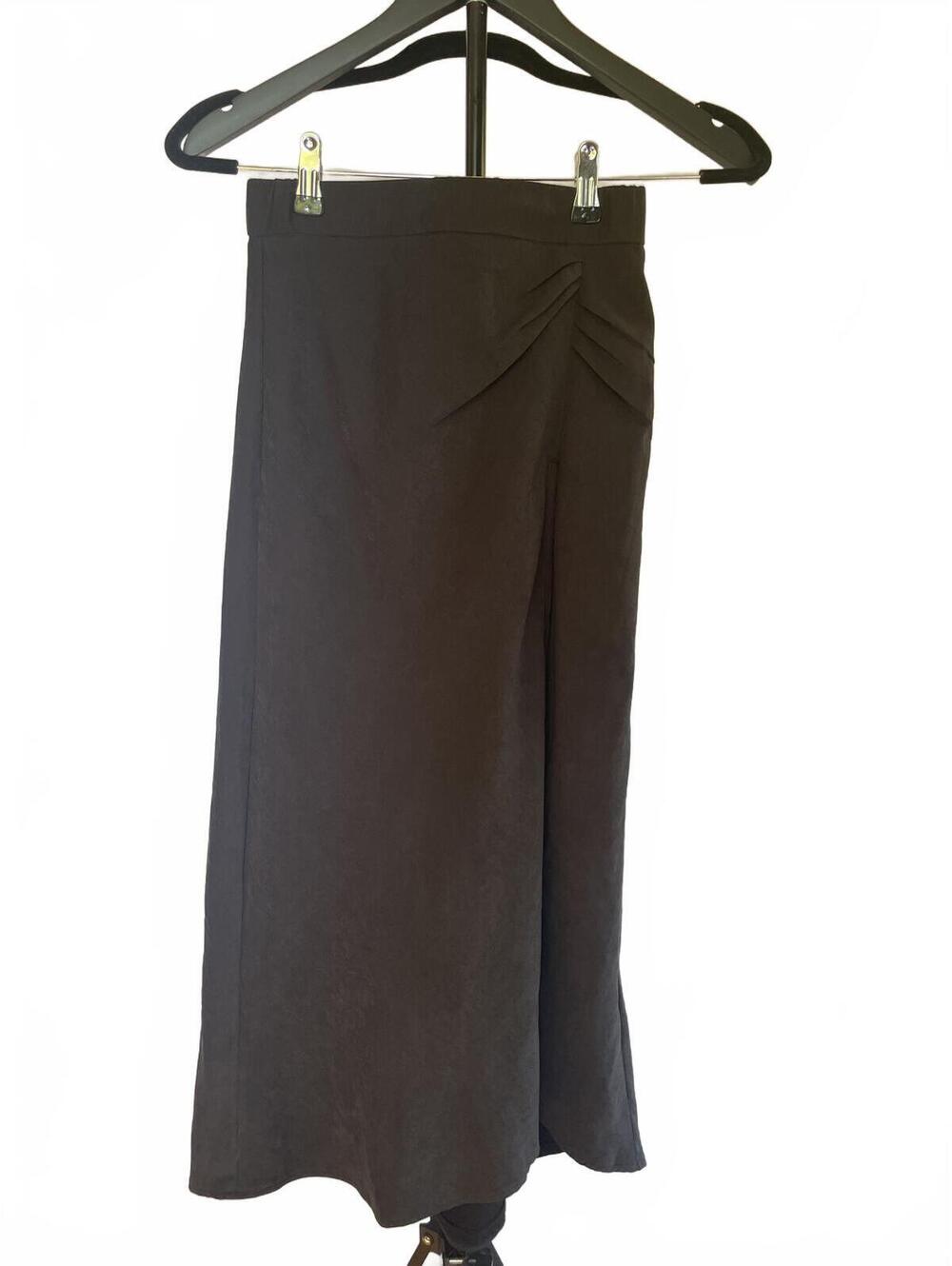 Princess Polly Black Midi Skirt 2 Asymmetric Dark Feminine Whimsigoth Indie